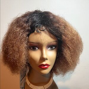 Natural Look human hair wig.   Color:  ombré Brown